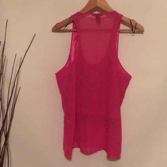Hot Pink Sequin Tank - Picture 3 of 3